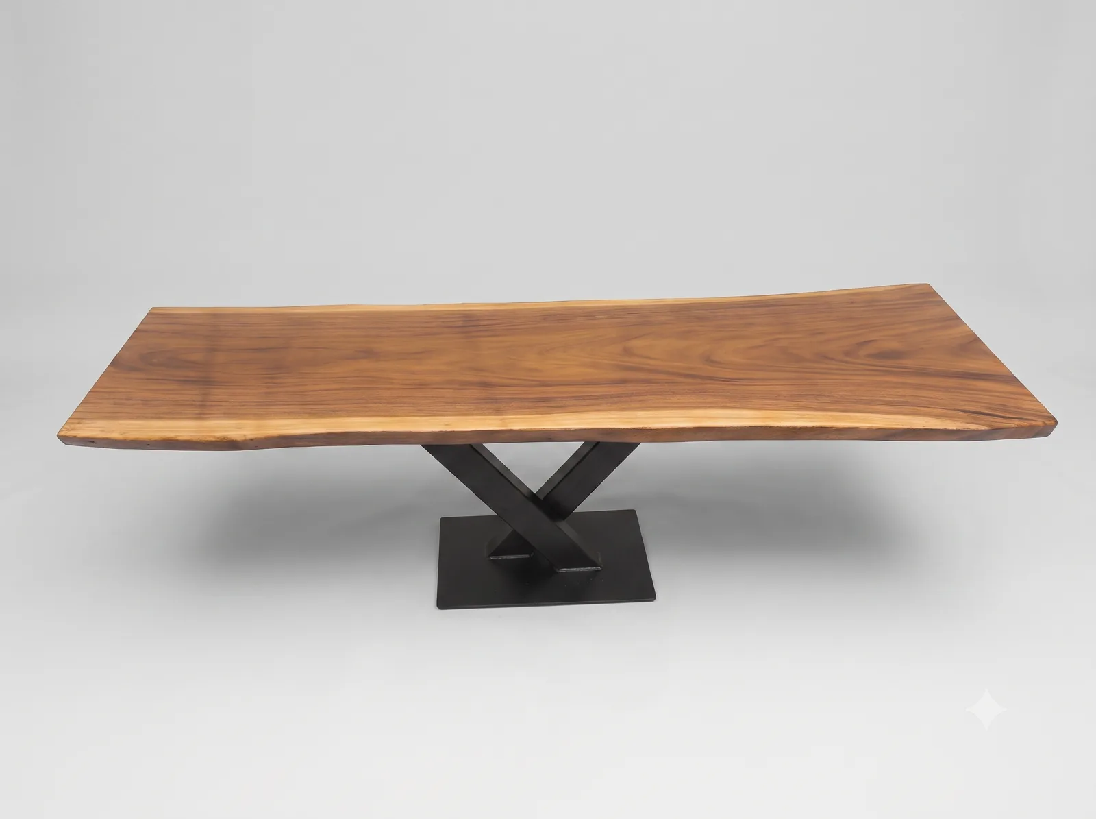 Single-slab walnut table top