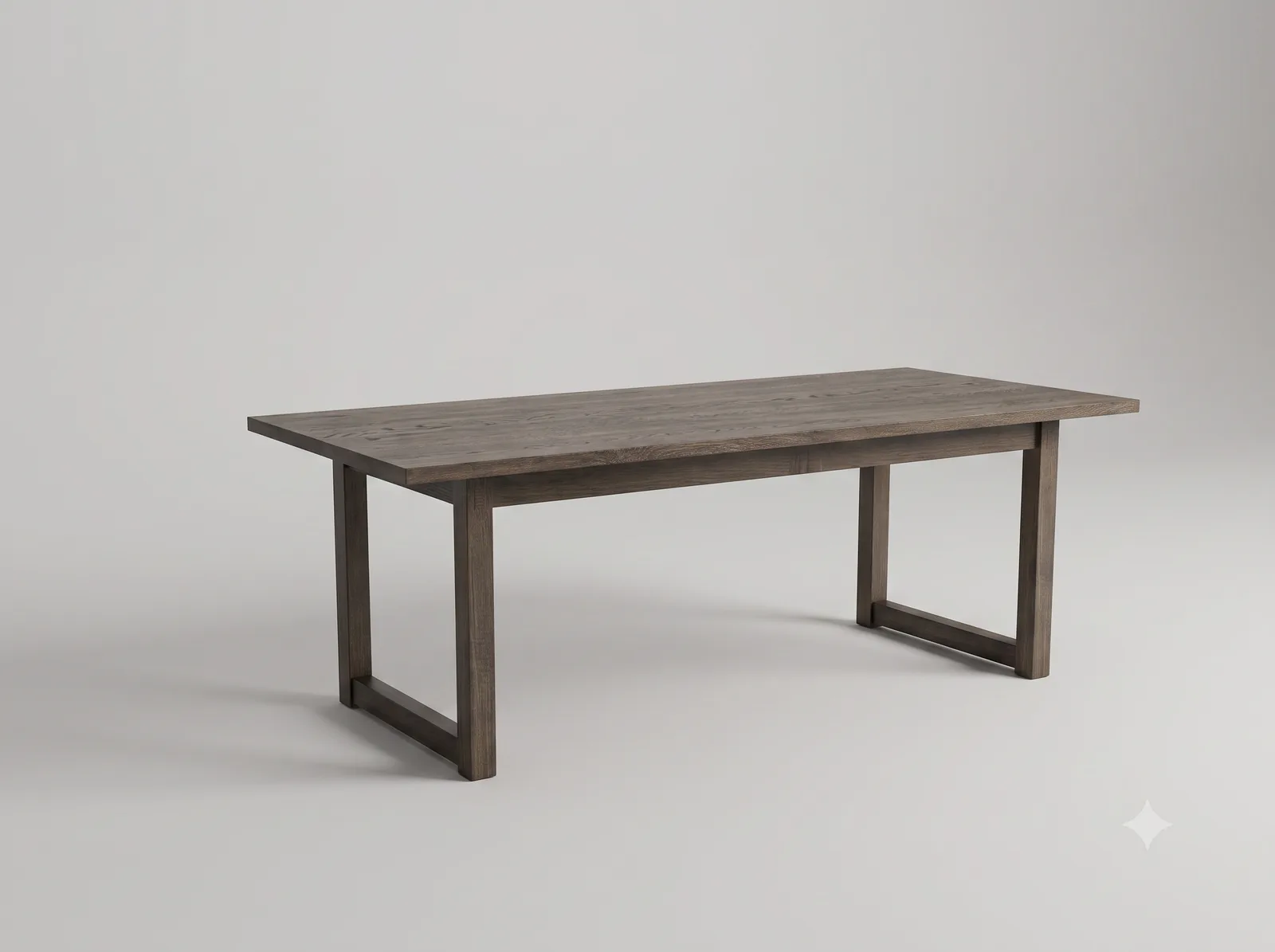 Solid oak restaurant table, 1800 × 900 mm