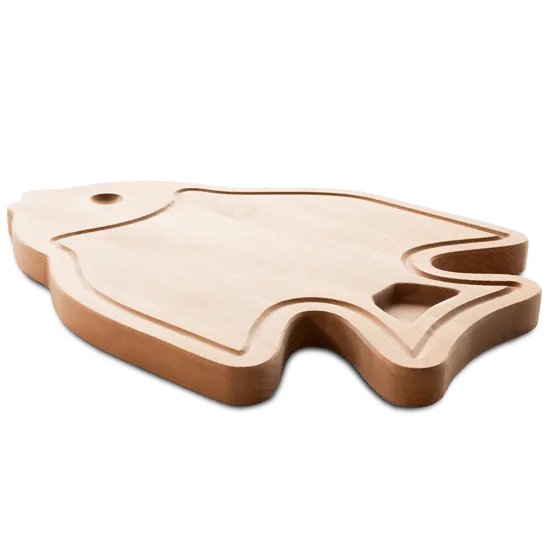SB3 serving board in solid beech with CNC carving