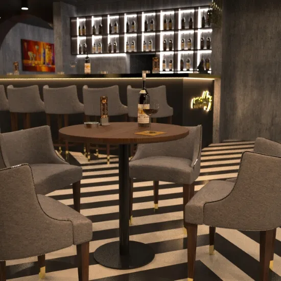 Metal base for a hospitality table