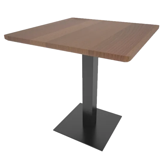 Metal base for a hospitality table