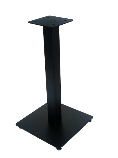 Metal base for a hospitality table