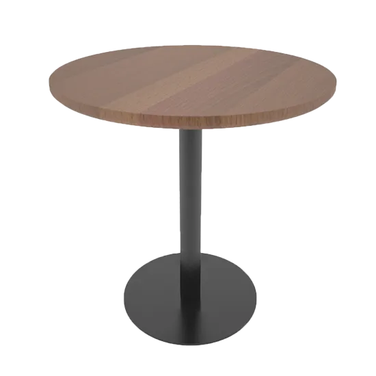 Metal base for a hospitality table