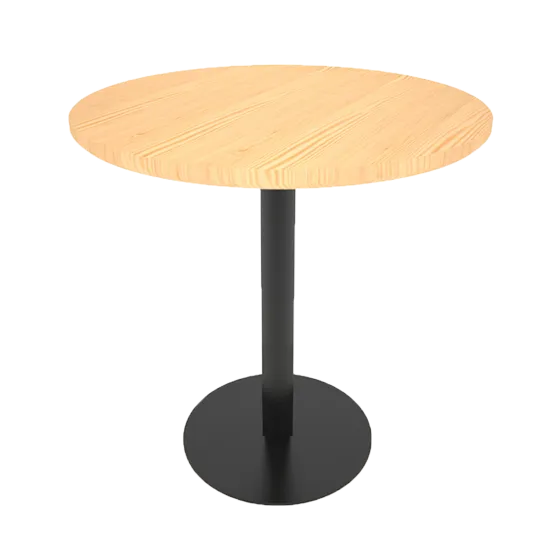 Metal base for a hospitality table
