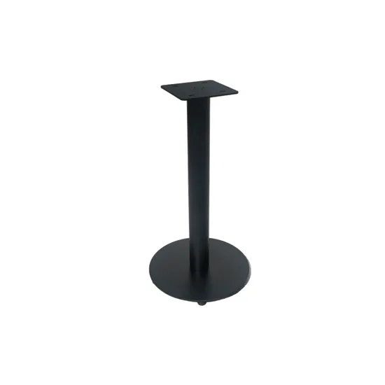 Metal base for a hospitality table