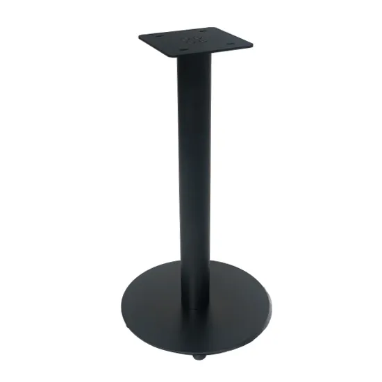 Metal base for a hospitality table