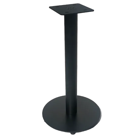 Metal base for a hospitality table