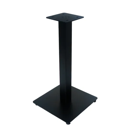 Metal base for a hospitality table