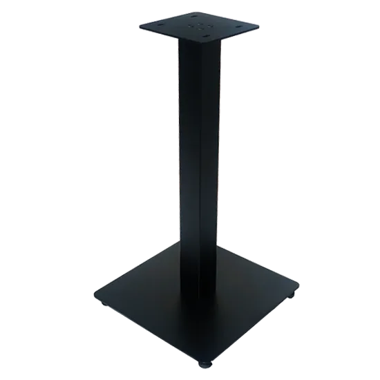 Metal base for a hospitality table