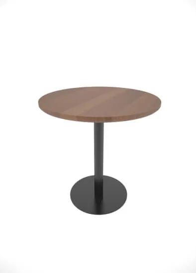 Metal base for a hospitality table