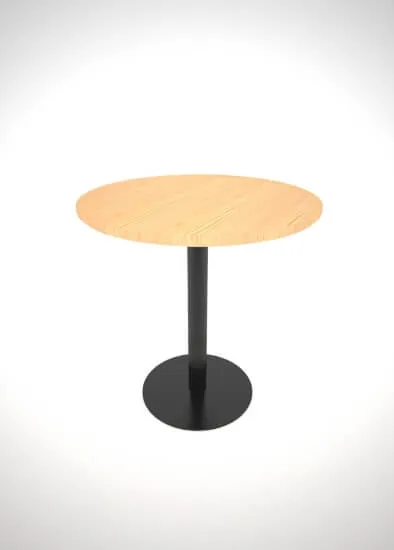 Metal base for a hospitality table