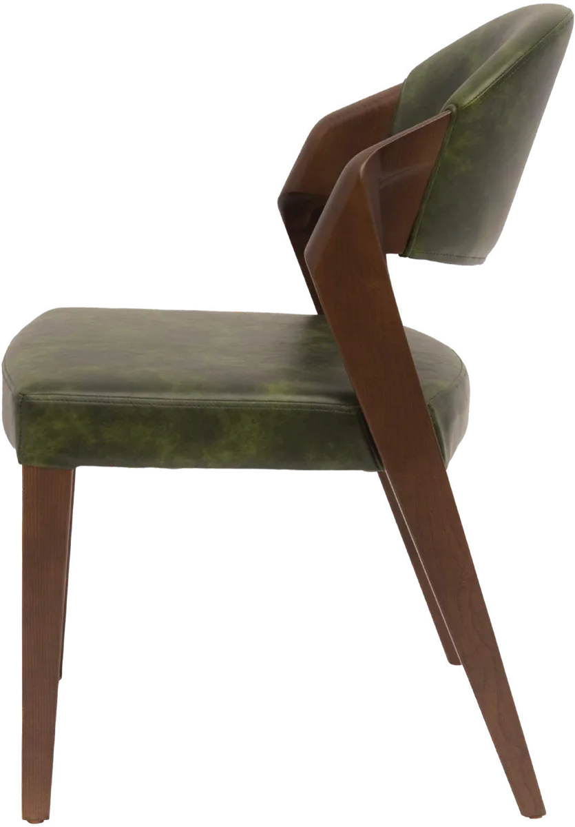Epi Vale Green chair in solid wood