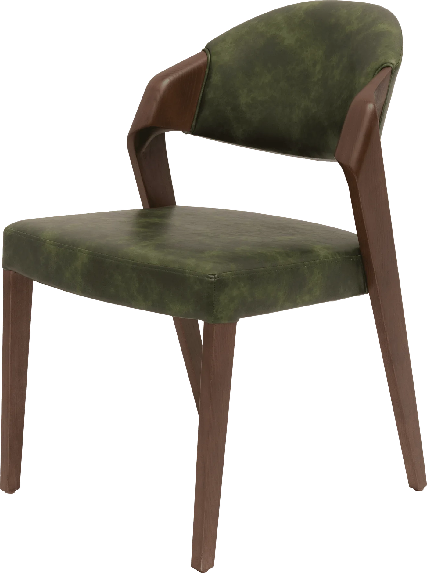Epi Vale Green chair in solid wood