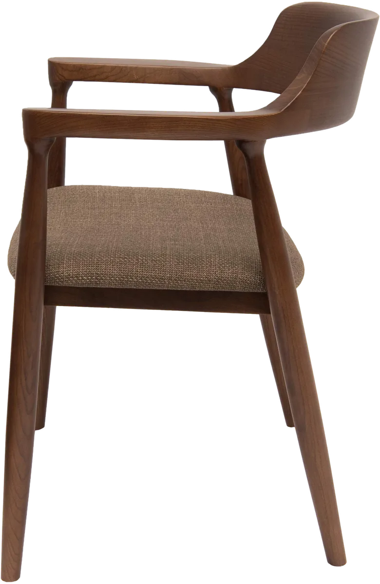 Mikonos Royal Brown chair in solid wood