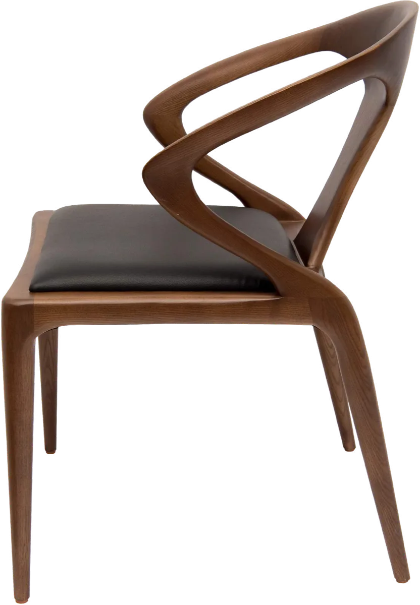 O'Ahu Serenity Black chair in solid wood