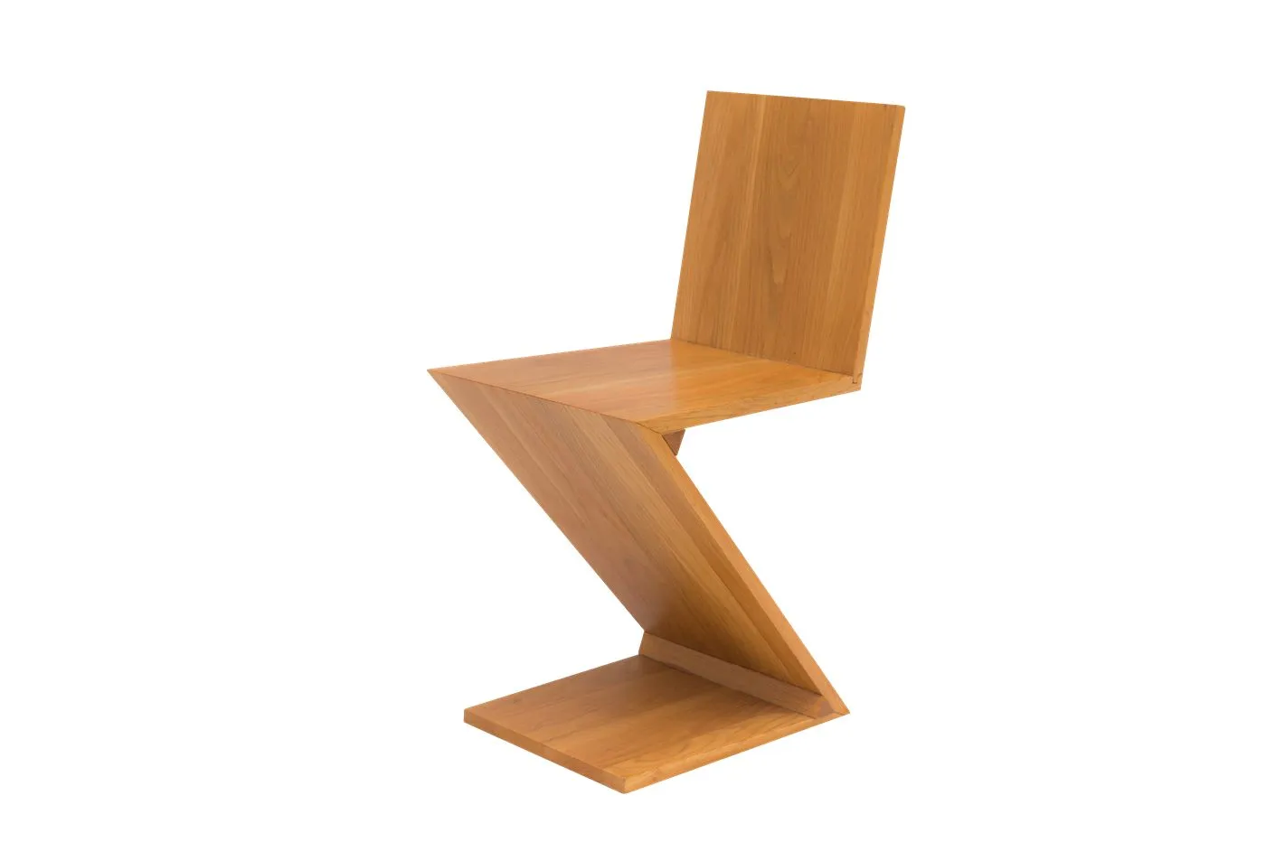 Zig Zag chair in solid wood