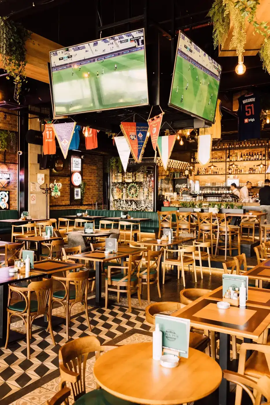 Liga Pub Karaburma — a detail of the table setting