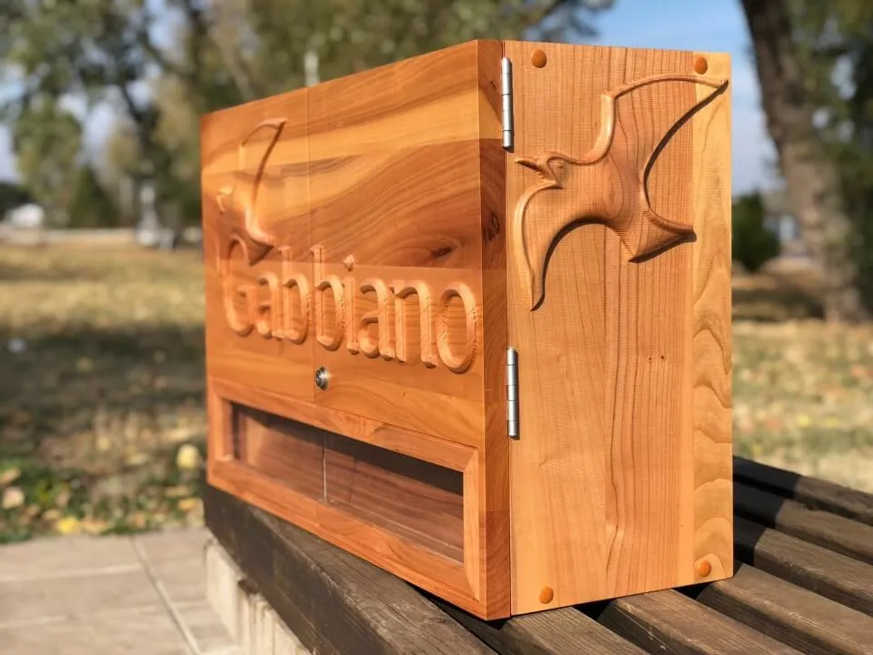 Wooden sign for venues