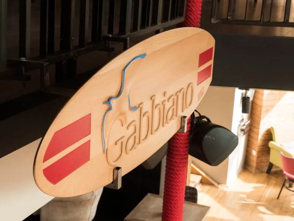 Wooden sign for venues
